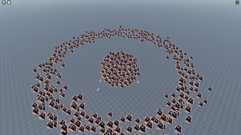 [Image of a bunch of ghost things chasing a player]